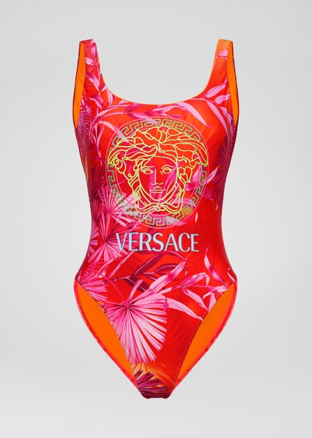 Costum Sportiv Versace Jungle Print One-Piece Dama | ITJDMSA-43